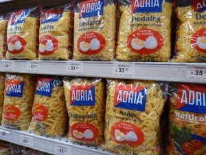 Lots and lots of different pasta shapes in Uruguay, a direct consequence of Italian immigration.