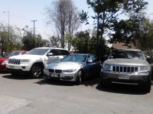 Your average car park in Santiago has this kind of average (!) cars.