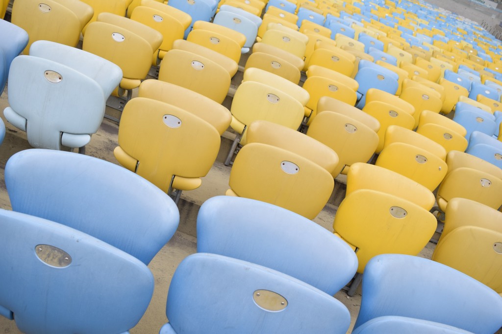 What seat you take is entirely your call (Maracana Stadium, Rio de Janeiro, January 2016)