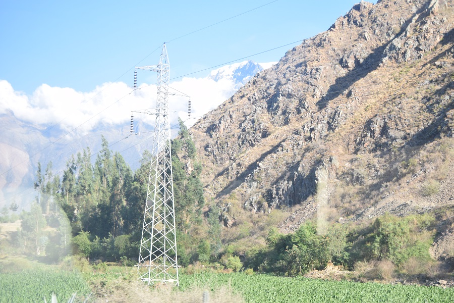 I admit I was the only tourist on the Machu Picchu train taking pictures of the power lines...